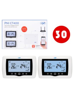Krabica s 30 ks bezdrôtového inteligentného termostatu PNI CT400