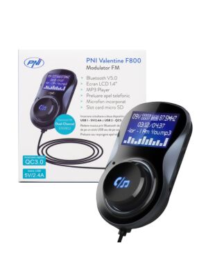 Bluetooth modulátor FM PNI Valentine F800 Bluetooth