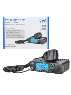 CB rádiostanica PNI Escort HP 40 multištandardná, 4W, AM, FM, 12-24V, ASQ, RF gain