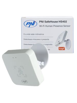 Wi-Fi snímač prítomnosti PNI SafeHouse HS402 s milimetrovými radarovými vlnami, dosah 10 m, detekuje pohyb a prítomnosť