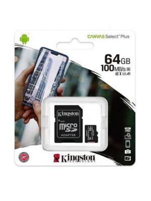 Pamäťová karta MicroSD Canvas Select Plus, 64 GB, 100 MB / s, s adaptérom