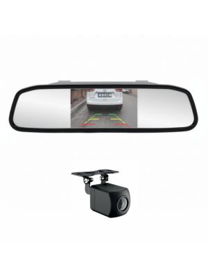 Bezdrôtový parkovací systém PNI Escort P20 so 4,3-palcovým displejom auta v spätnom zrkadle a kamerou