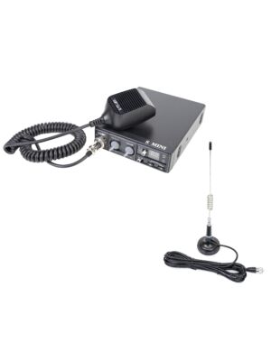 Rádiová stanica CB CRT S Mini s dvojitým napätím 12/24V 4W + anténa CB PNI ML29