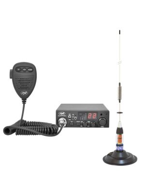 Sada CB rádiostaníc PNI Escort HP 8001L ASQ + slúchadlá HS81L + CB anténa PNI ML70 s magnetom v cene