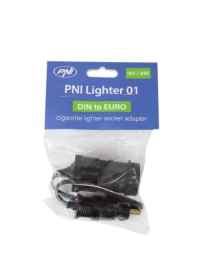 DIN adaptér do zásuvky zapaľovača cigariet EURO PNI 01 s predlžovacím káblom