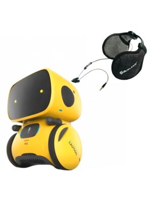 Balík interaktívneho inteligentného robota PNI Robo One, hlasové ovládanie, dotykové tlačidlá, žlté + slúchadlá Midland Subzero