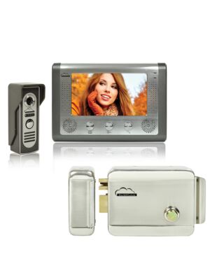 Súprava videomagnetofónov SilverCloud House 715 so 7-palcovým LCD displejom a elektromagnetickou Yala SilverCloud YR300