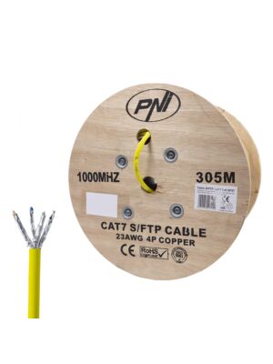 Kábel S/FTP CAT7 PNI SF07, 10Gbps, 1000MHz