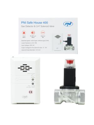 Súprava snímača plynu PNI Safe House 400 a solenoidového ventilu 3/4 palca