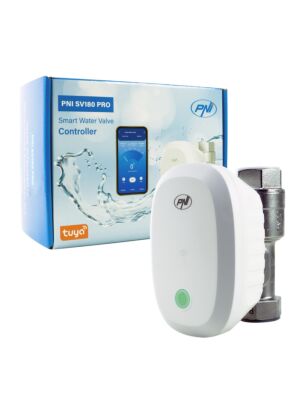 Inteligentný vodovodný ventil PNI SV180 PRO, pripojenie Wi-Fi, IP65, DN20, aplikácia Tuya 3/4, kompatibilný s Amazon Al