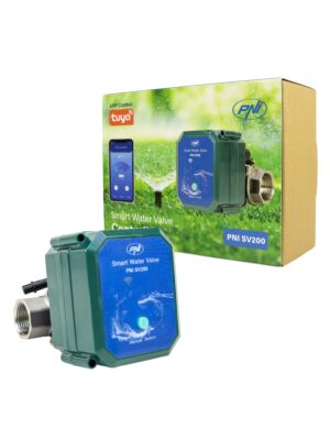 Inteligentný vodný ventil PNI SV200, pripojenie Wi-Fi, IP65, DN20, aplikácia 3/4 Tuya, kompatibilné s Amazon Alexa