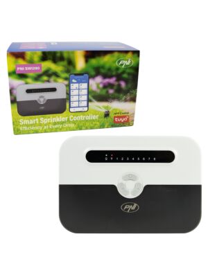 Inteligentný programátor zavlažovania PNI SWI280, Wi-Fi, pre 8 zón, ovládanie z Tuya Smart, kompatibilný s Amazon Ale