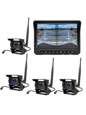 Bezdrôtová súprava video sledovania PNI TRK504 pre kamiónové DVR s LCD monitorom a 4 kamerami