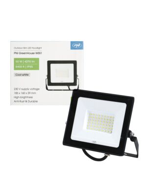 PNI GreenHouse WS51 50W tenký LED svetlomet, 6400K, 5000lm, 184,5*29*160mm