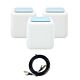 Balík gigabitového Wi-Fi Mesh systému PNI GB1200 a plochý sieťový kábel 1bc S/STP CAT7 PNI U7015B 1,5 m