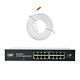 PNI SW016 Switch Package, 16 x 10/100/1000 Mbps, gigabitová, kovová skrinka a 3M CAT8 patch PNI U8030W
