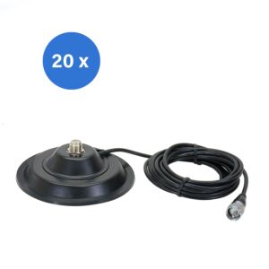 Krabica s 20 dielmi magnetickej základne PNI 145/PL 145mm obsahuje 4m kábel a PL259 konektor