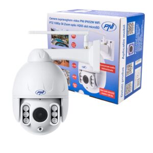 Video monitorovacia kamera PNI IP652W WiFi PTZ 1080p 2MP 5X Optický zoom H265 Slot microSD Nočné videnie 50m IP66 Det alarm