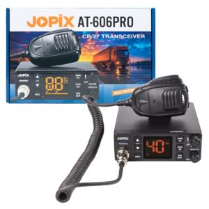 CB rádiostanica JOPIX AT-606PRO ASQ, AM/FM, 4W, 12V-24V, PA, VOX, potlačovač hluku