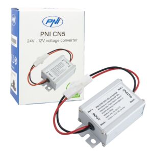 Napäťový menič PNI CN5, vstup 24 V, výstup 12 V, prúd 5 A