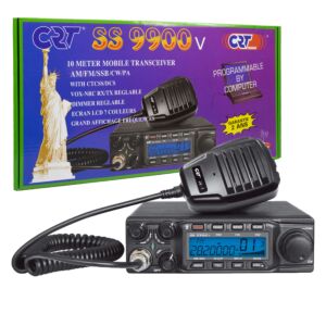 Amatérska rozhlasová stanica CRT SS 9900V AM, FM, LSB, USB, CW 28-29,7 MHz, ASQ, DTMF, Roger Beep, 12V, CTCSS, DCS, programovateľná