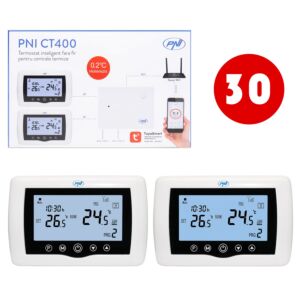 Krabica s 30 ks bezdrôtového inteligentného termostatu PNI CT400