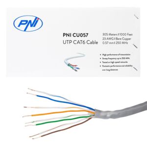 Kábel UTP CAT6 PNI CU057 z medi 0,57mm