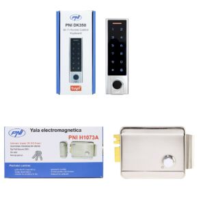 Package Access Control Keypad PNI DK350 s Wi-Fi Tuya aplikáciou a Yala Electromagnetic PNI H1073A