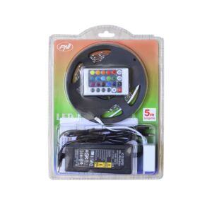 Interiérové LED PNI D-Light 60RGB Flexibilné 60 LED / m 12V 5m s diaľkovým ovládaním