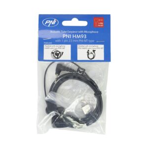 Headset s mikrofónom a akustickou trubicou