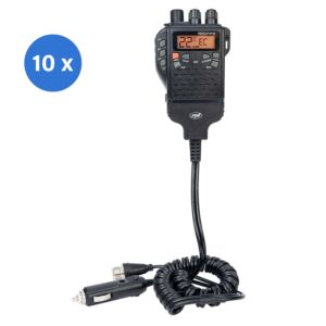 Krabica s 10 kusmi prenosnej CB rádiostanice PNI Escort HP 62