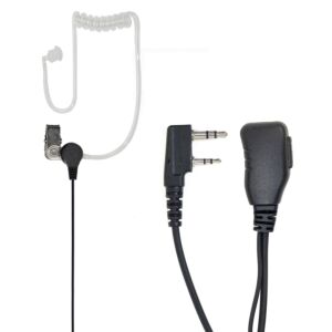 Headset s mikrofónom a akustickou trubicou