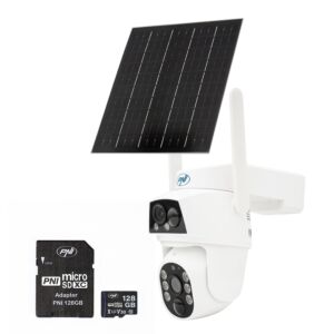 Balík videokamery PNI IP894 GSM 4G PTZ a pamäťová karta PNI 128GB MicroSD