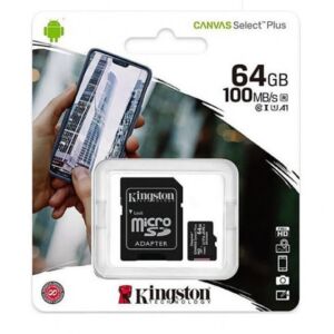 Pamäťová karta MicroSD Canvas Select Plus, 64 GB, 100 MB / s, s adaptérom