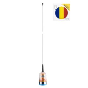 CB anténny balík PNI TRUCKER 9000 PL s LED, dĺžka 140 cm, 26-28 MHz, 1000 W s lepiacou podložkou a vlajkou v cene