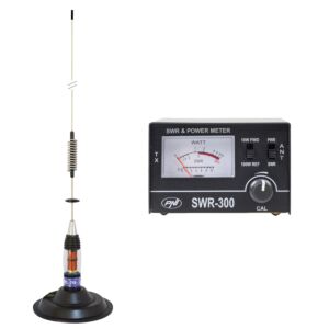 Balenie antény PNI ML70 CB, dĺžka 70 cm s magnetom + PNI SWR-300 Reflektometer