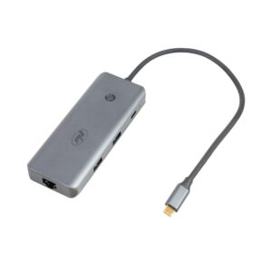 Viacportový adaptér PNI MP15S USB-C na HDMI, 2 x USB 3.0, SD/TF, RJ45, USB-C PD
