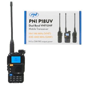 Prenosná VHF/UHF rádiostanica PNI P18UV, dualband