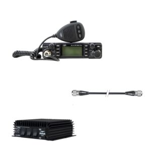 Balík CB rádiostanice PNI Escort HP 9001 PRO, zosilňovač ASQ + RX-TX KL203P, AM-FM-SSB, 100 W, 12 V a kábel PNI R50