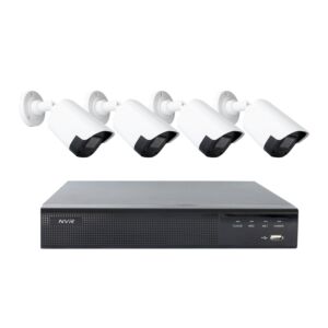 Súprava video sledovania PNI House IPMAX POE22S, NVR a 4 guľkové kamery s rozlíšením 4 MP