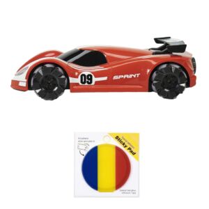 Silvercloud RedOne Sports Car Toy Pack s diaľkovým ovládaním Sticky Pad Flag