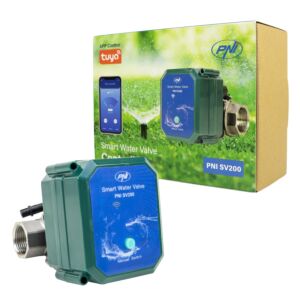 Inteligentný vodný ventil PNI SV200, pripojenie Wi-Fi, IP65, DN20, aplikácia 3/4 Tuya, kompatibilné s Amazon Alexa