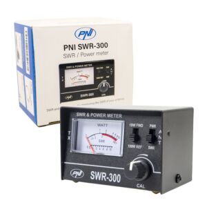 Reflektometer PNI SWR-300 PWR-SWR Meter na meranie SWR rádiových antén v pásme 26-30 MHz a výkonu rádiových staníc C