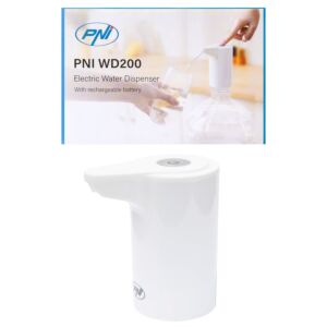 Elektrické čerpadlo pre fľašu na vodu PNI WD200, nabíjanie cez USB-C, batéria 800 mAh