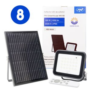 Krabica s 8 ks LED reflektormi PNI GreenHouse WS100