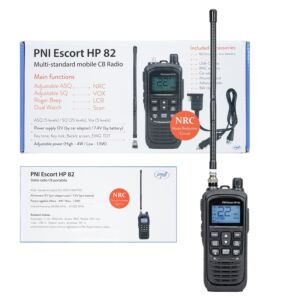 Prenosná CB rádiostanica PNI Escort HP 82 bez nabíjačky, multi štandard, 4W, 12V, AM-FM, NRC, Dual Watch, Roger Beep