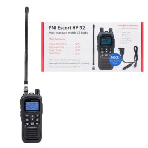 Prenosná CB rádiostanica PNI Escort HP 92 bez nabíjačky, multi štandard, 4W, AM-FM, NRC, Dual Watch, Roger Beep, ASQ